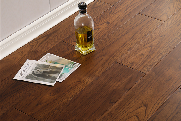 90mm Width Walnut Color Teak Hardwood Flooring