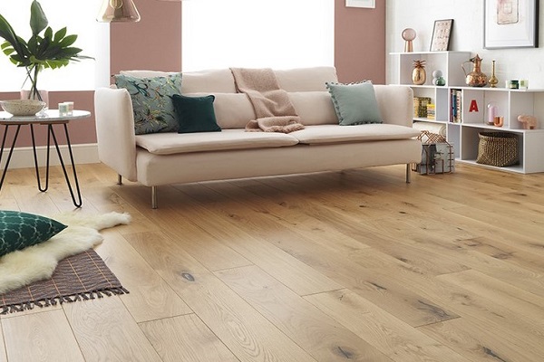 Natural Smooth Oak Engineered Timber Floorboards